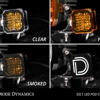 Diode Dynamics Stage Series C1 LED Pod Cover Smoked Each