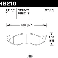 Hawk Performance Ceramic Street Brake Pads