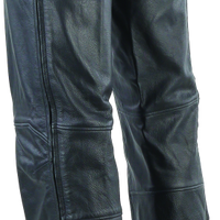 River Road Plains Leather Chaps Black - Large