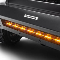 Go Rhino Xplor Blackout Combo Series Sgl Row LED Light Bar w/Amber (Side/Track Mount) 20.5in. - Blk