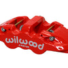 Wilwood Caliper-Aero4 - Red 1.12/1.12in Pistons 1.10in Disc