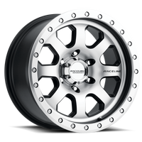 Raceline 929M Avenger 17x9in / 5x127 BP / -12mm Offset / 83.82mm Bore - Black & Machined Wheel