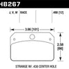 Hawk DR-97 Brake Pads for Strange w/ 0.438in Center Hole