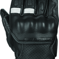 Speed and Strength Twist of Fate Leather Gloves Black/White - Small