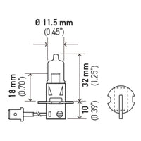 Hella H3 12V 55W Xen White XB Bulb (Pair)