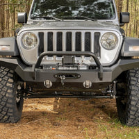 Rugged Ridge HD Bumper Full Width Front 07-18 Jeep Wrangler JK 18-20 Jeep Wrangler JL 2020 JT