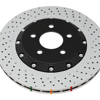 DBA 2020+ Chevrolet Corvette C8 Z51 Rear Crossdrilled 5000 Series Rotor