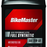 BikeMaster 20W50 Full Synthetic Oil - Gallon