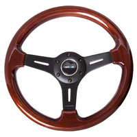 NRG Classic Wood Grain Steering Wheel (330mm) Wood Grain w/Matte Black 3-Spoke Center