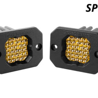 Diode Dynamics Stage Series C1 LED Pod Sport - Yellow Flood Flush ABL (Pair)