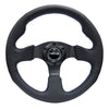 NRG Reinforced Steering Wheel (320mm) Black Leather w/Blue Stitching