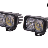 Diode Dynamics Stage Series 2 In LED Pod Pro - White Flood Standard RBL (Pair)