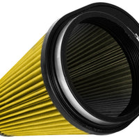 Airaid Universal Air Filter -Cone 6in FLG x 9-1/2x7-1/2in B x 6-3/8x3-3/4inTx 9-1/2in H - Synthaflow