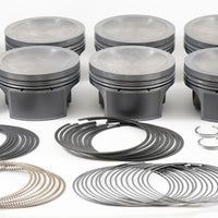 Mahle MS Piston Set Ford 281ci 3.551in Bore 3.543stk 5.933in Rod .866 Pin -16cc 9.3 CR Set of 8