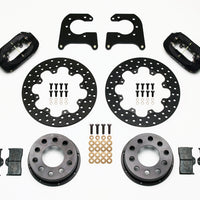 Wilwood Forged Dynalite Rear Drag Kit Drilled Rotor 58-64 Olds/Pont .690in Studs