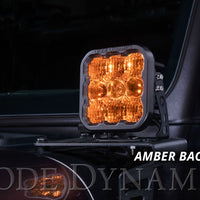 Diode Dynamics SS5 LED Pod Pro - Yellow Driving (Single)