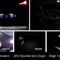 Diode Dynamics 10-16 Hyundai Genesis Coupe Interior Kit Stage 1 - Cool - White