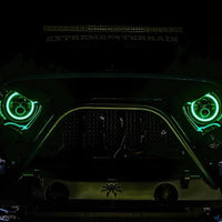 Oracle 7in High Powered LED Headlights - Black Bezel - ColorSHIFT No Controller SEE WARRANTY