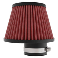 K&N Universal Clamp-on Air Filter 2in Flange ID 5-3/16in Base 3-1/2in Top 3-11/16in Height w/ Vent