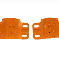 Ford Racing 2021+ Bronco Front Bumper Tow Hooks - Orange (Pair)