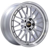 BBS LM 20x10 5x120 ET45 Diamond Silver Center Diamond Cut Lip Wheel -82mm PFS/Clip Required