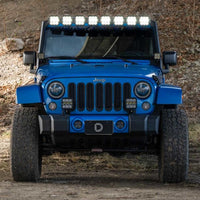 Diode Dynamics Jeep JK SS5 Pro CrossLink Windshield - White Combo Lightbar Kit