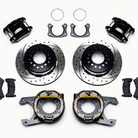 Wilwood D154 P/S Park Brake Kit Drilled New Big Ford 2.50in Off Staggerd Mount