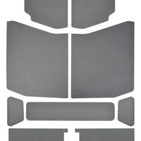 DEI 18-23 Jeep Wrangler JL 4-Door Boom Mat Headliner - 9 Piece - Gray Leather Look