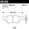 Hawk 92-98 BMW 318i 1.8L Sedan Front ER-1 Brake Pads