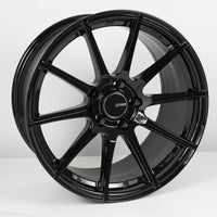 Enkei TS10 18x8 45mm Offset 5x100 Bolt Pattern 72.6mm Bore Dia Black Wheel