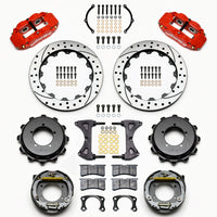 Wilwood Narrow Superlite 4R Rear Kit 12.88in Red Speedway Eng Floater w/ New Style End