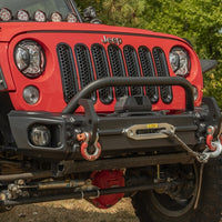 Rugged Ridge Arcus Front Bumper Tube Overrider Black JK