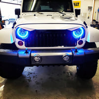 Oracle 7in High Powered LED Headlights - Black Bezel - ColorSHIFT No Controller SEE WARRANTY