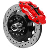 Wilwood Forged 6 Piston Red Superlite Caliper GT 48 Vane Spec37 Drilled & Slotted Rotor - 12.88x1.25