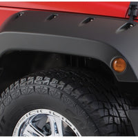 Bushwacker 07-18 Jeep Wrangler Pocket Style Flares 2pc - Black