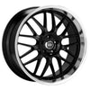 Enkei Lusso 18x8 40mm Offset 5x114.3 Bolt Pattern 72.6 Bore Black w/ Machined Lip Wheel