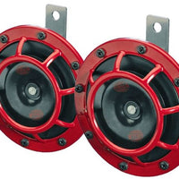 Hella Supertone Horn Kit 12V 300/500HZ Red (003399803 = 003399801)