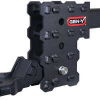 Gen-Y Phantom-X 2in Hollow Shank 4.5in Drop 700lb TW 7K Hitch w/GH-13051X Platinum Ball Mount