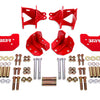 BMR 79-04 Mustang Rear Coilover Conversion Kit w/ Control Arm Bracket - Red