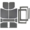 DEI 18-23 Jeep Wrangler JL 4-Door Boom Mat Complete Headliner Kit - 13 Piece - Gray Leather Look