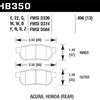 Hawk Honda/Acura ER-1 Endurance Racing Rear Brake Pads