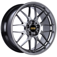 BBS RG-R 18x8.5 5x120 ET22 Diamond Black Wheel -82mm PFS/Clip Required