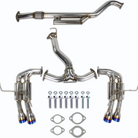 Invidia 2022+ Subaru WRX Gemini Single Layer Quad Titanium Tip Cat-Back Exhaust