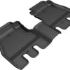 3D MAXpider 2018-2020 Jeep Wrangler JL Unlimited Kagu 2nd Row Floormats - Black