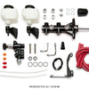 Wilwood Tandem Remote M/C Kit w L/H Brkt & Prop Valve - 7/8in Bore Black-W/Pushrod