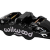 Wilwood Caliper-Aero4 - Black 1.12/1.12in Pistons 1.10in Disc