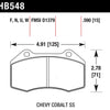 Hawk 15-19 Alfa Romeo 4C 1.7L Base OE Incl.Pad Wear Sensor Front ER-1 Brake Pads