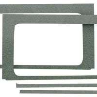 DEI 18-23 Jeep Wrangler JL 4-Door Boom Mat Rear Side Window Trim - 4 Piece - Gray