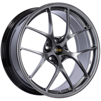 BBS RI-D 20x8.5 5x112 ET41 Diamond Black Wheel -82mm PFS/Clip Required