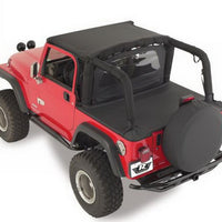 Rampage 1992-1995 Jeep Wrangler(YJ) Tonneau Cover - Black Denim